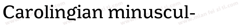 Carolingian minuscul字体转换